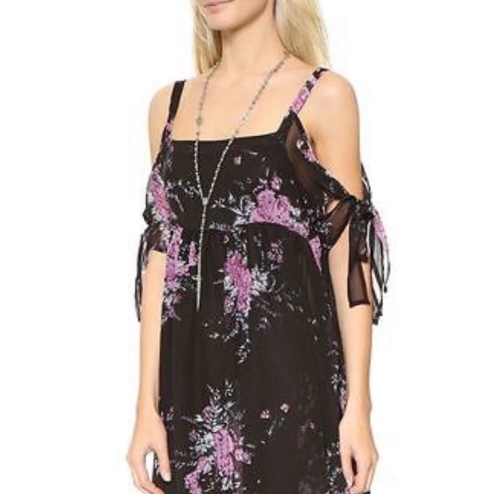 Free People Black Floral Dress